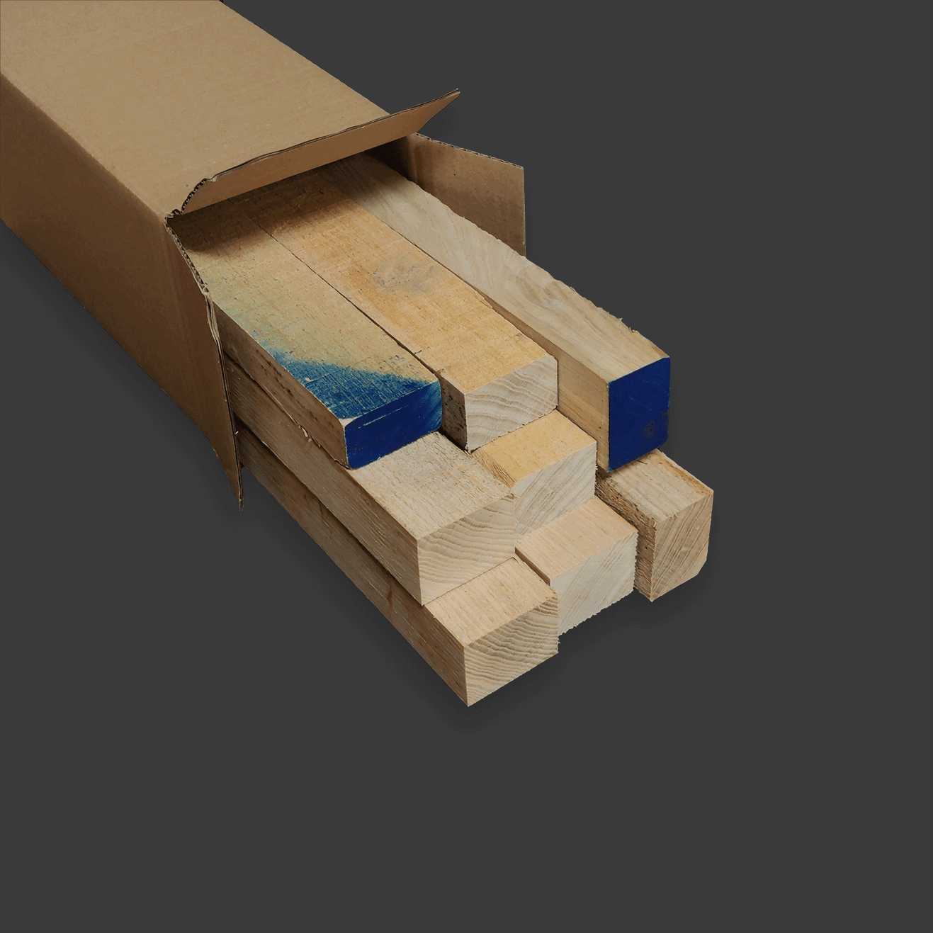 Box of Woody's: Ruw - Mix van maten - WoodyWorks